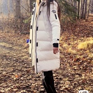 BOSIDENG goretex inifiniun white long puffer jacket